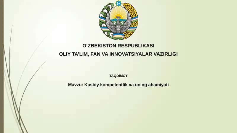 Kasbiy kompetentlik va uning ahamiyati 1