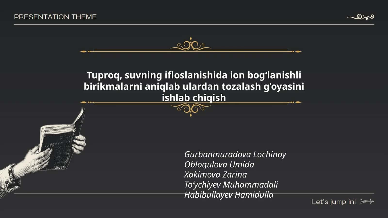 ifloslanishida ion bog‘lanishli birikmalarni tozalash 1