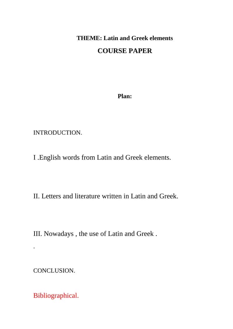 English words from Latin and Greek elements 1