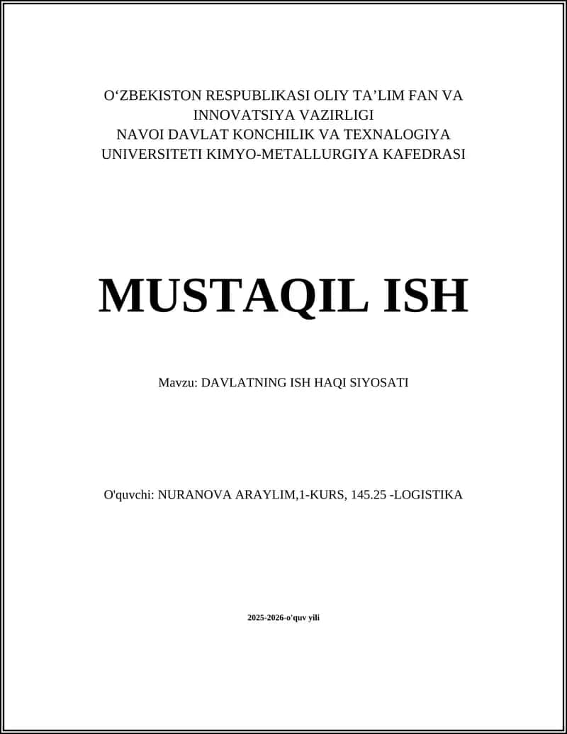 DAVLATNING ISH HAQI SIYOSATI 1