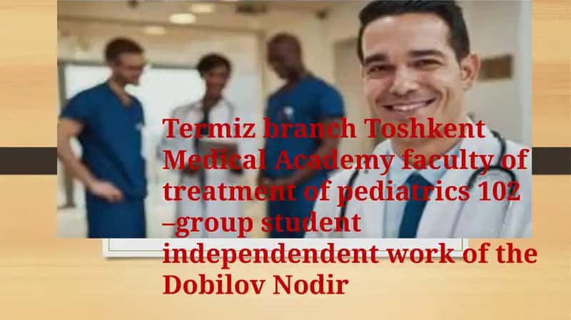 Student Independent Work of Dobilov Nodir 1