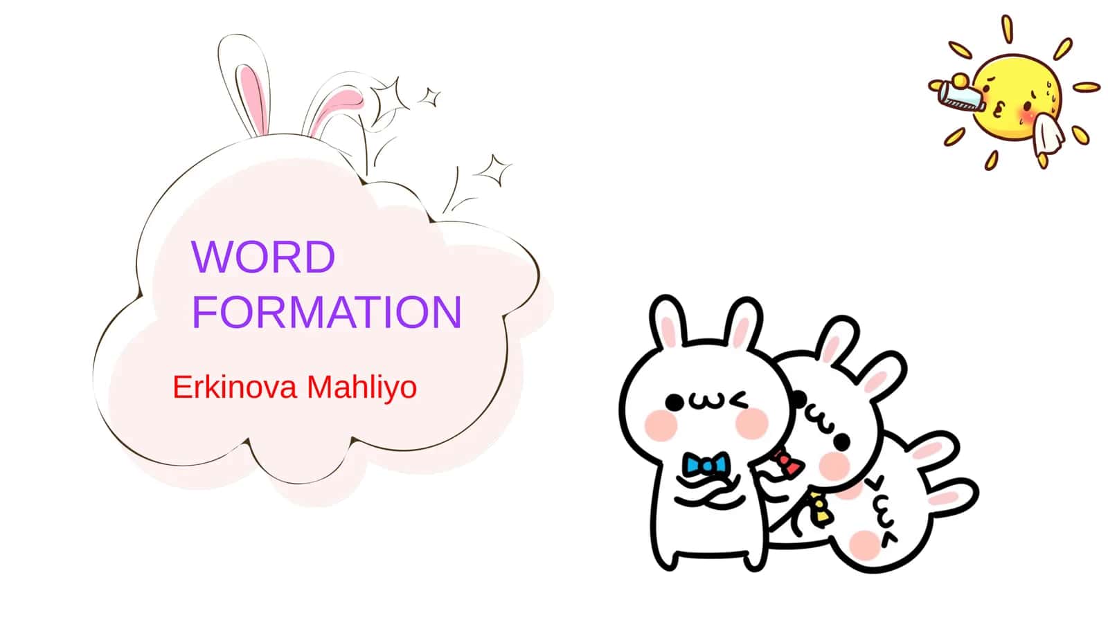 WORD FORMATION 1