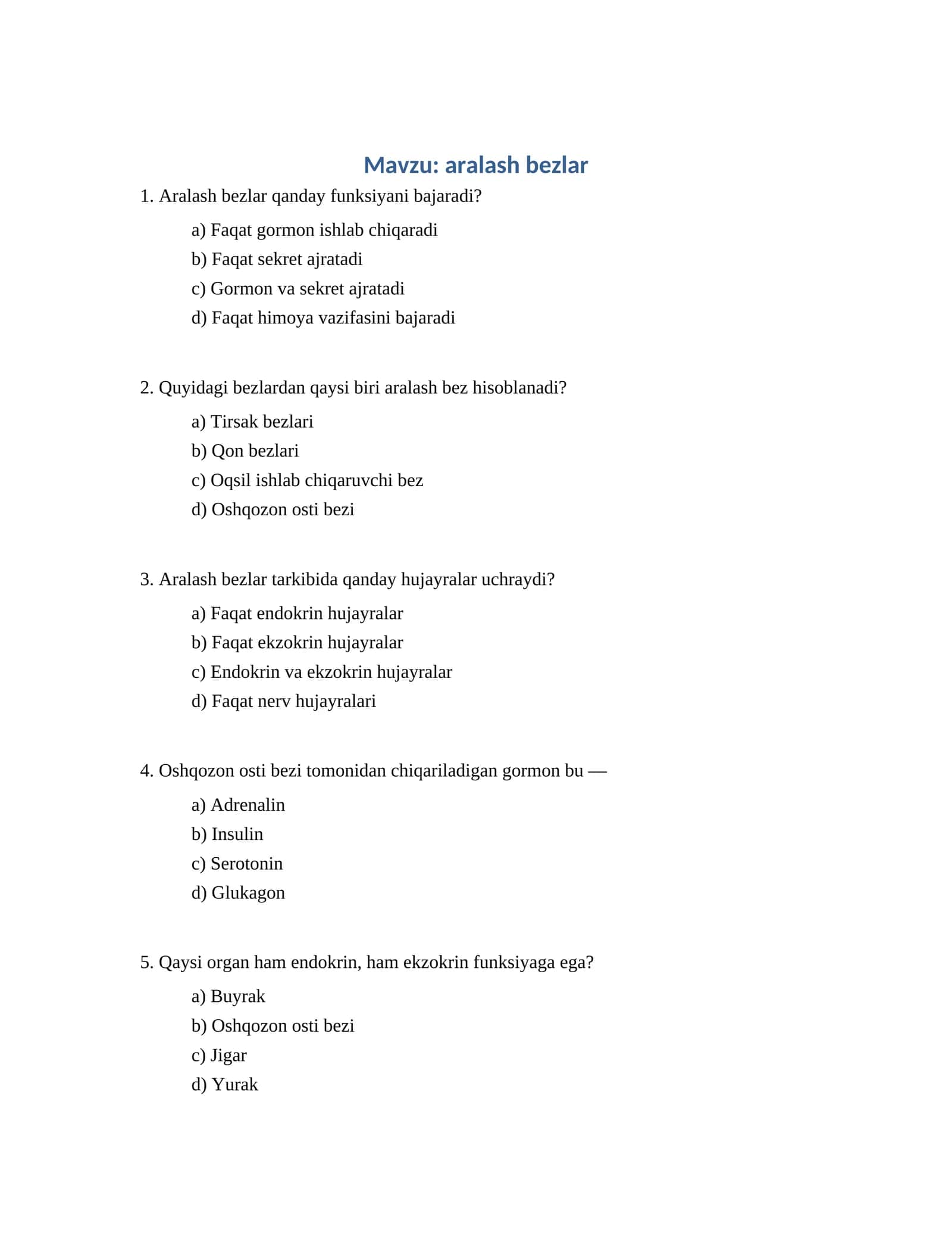 Aralash bezlar 1