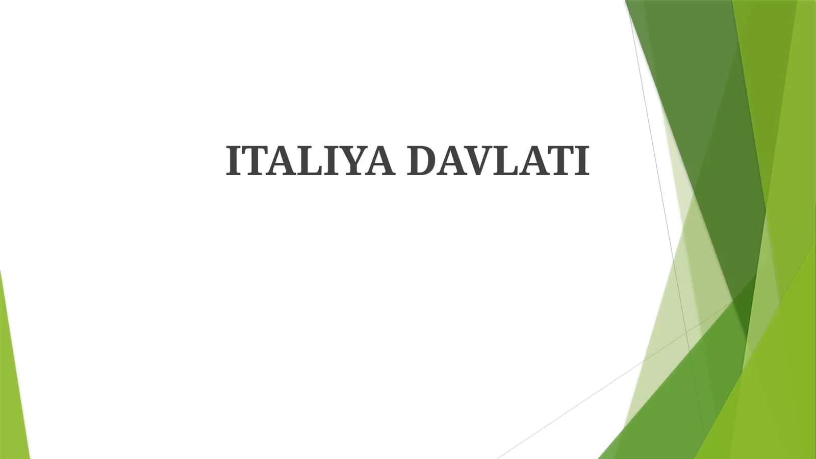 Italiya davlati 1