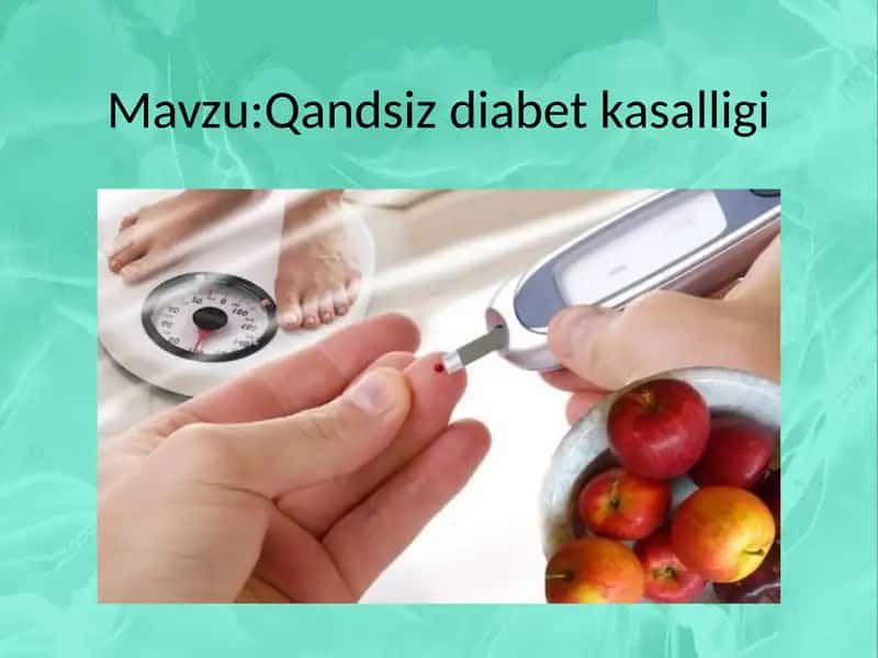 Qandsiz diabet 1