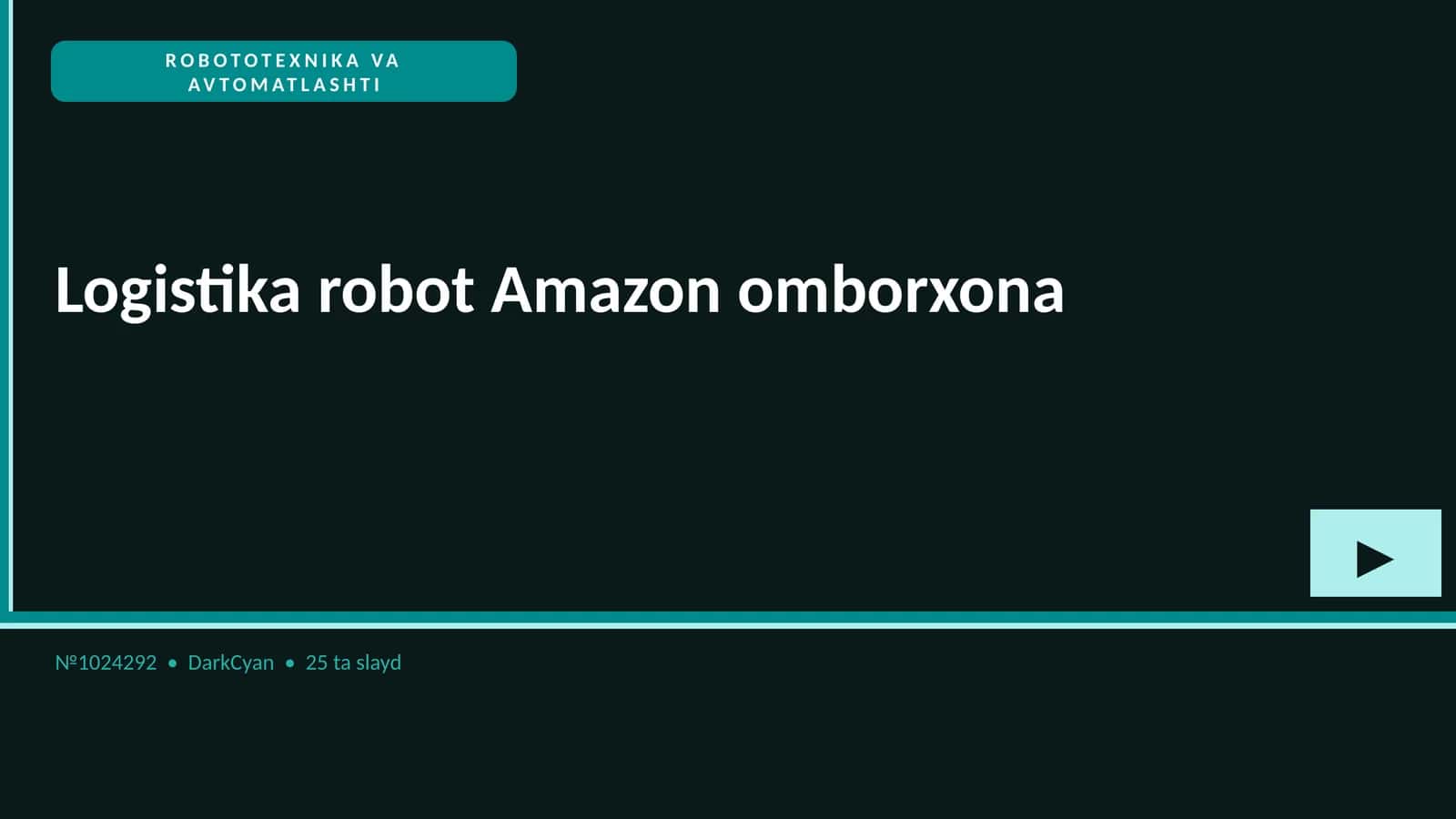 ROBOTOTEXNIKA VA AVTOMATLASHTI 1