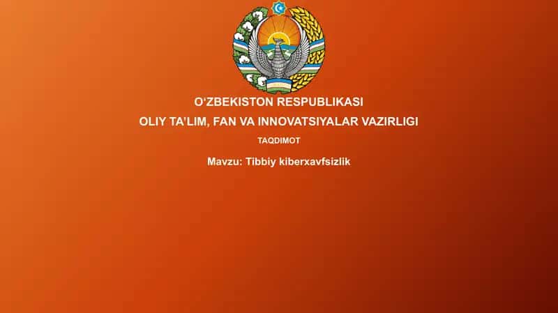 Tibbiykiberxavfsizlik 1