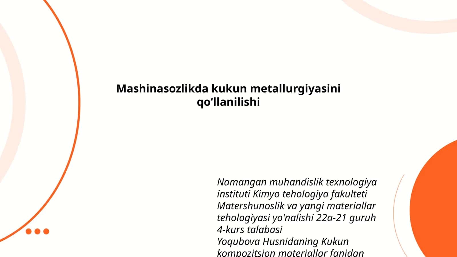 Kukun metallurgiyasi 1