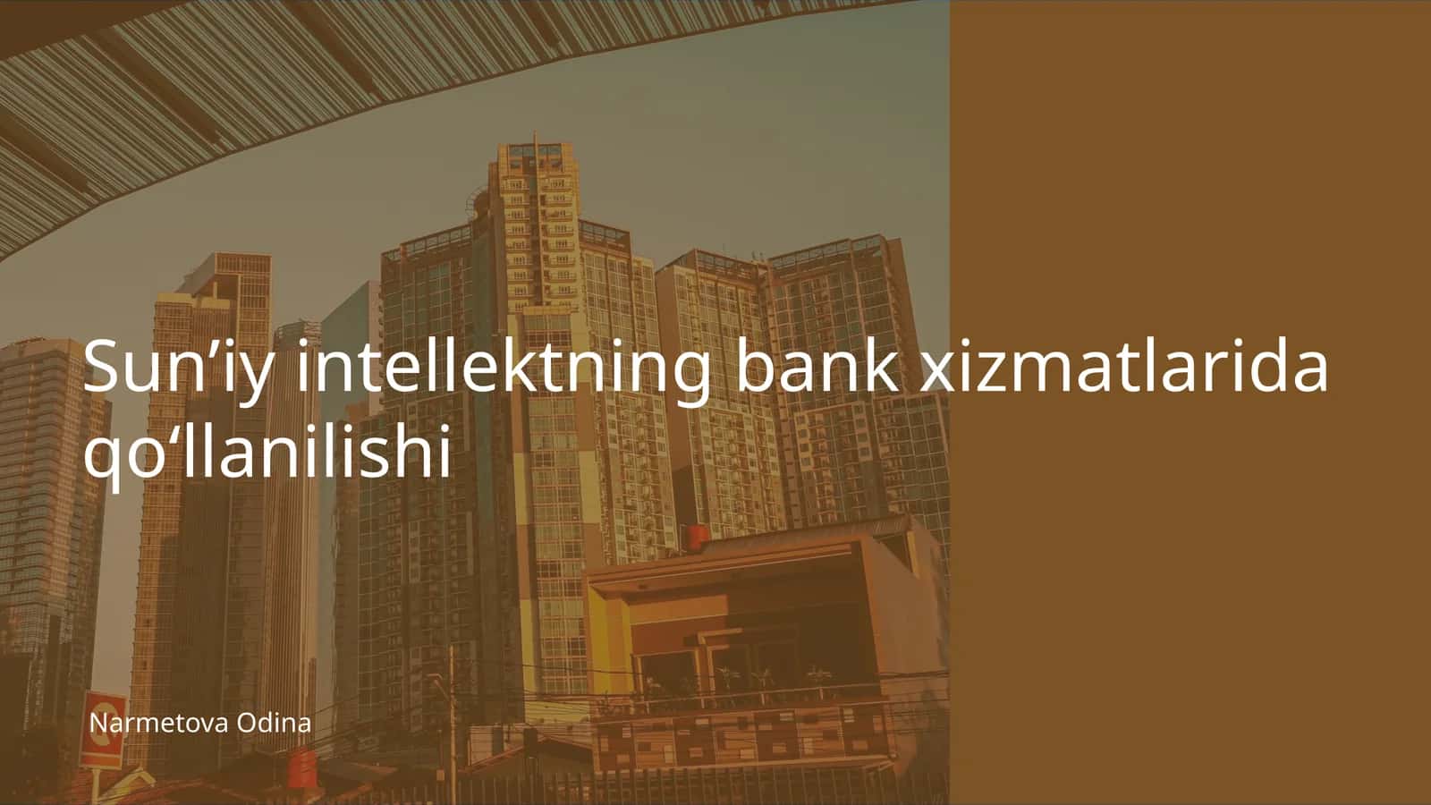 Sun’iy intellektning bank xizmatlarida qo‘llanilishi 1