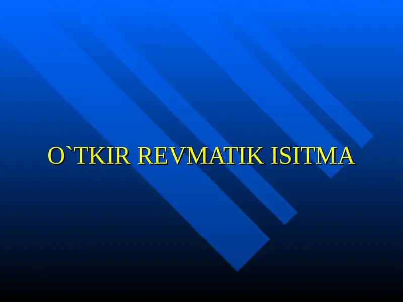 O`TKIR REVMATIK ISITMA 1