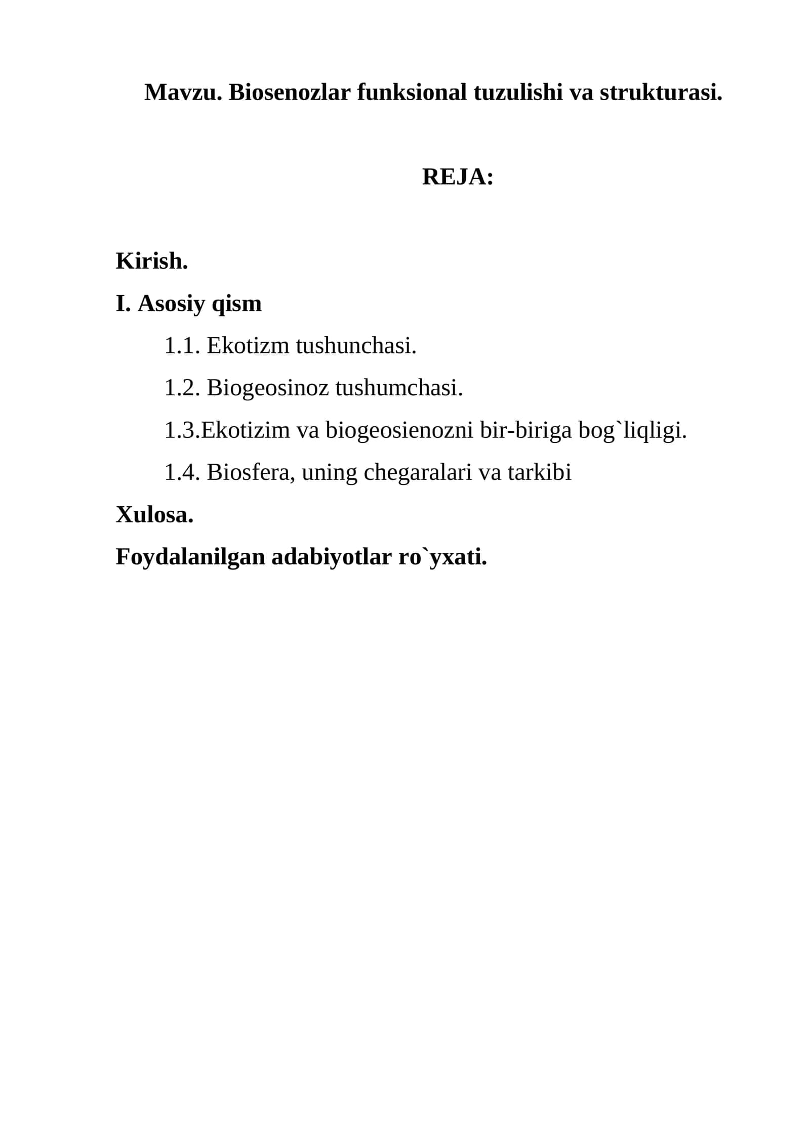 Biosenozlar funksional tuzulishi va strukturasi 1