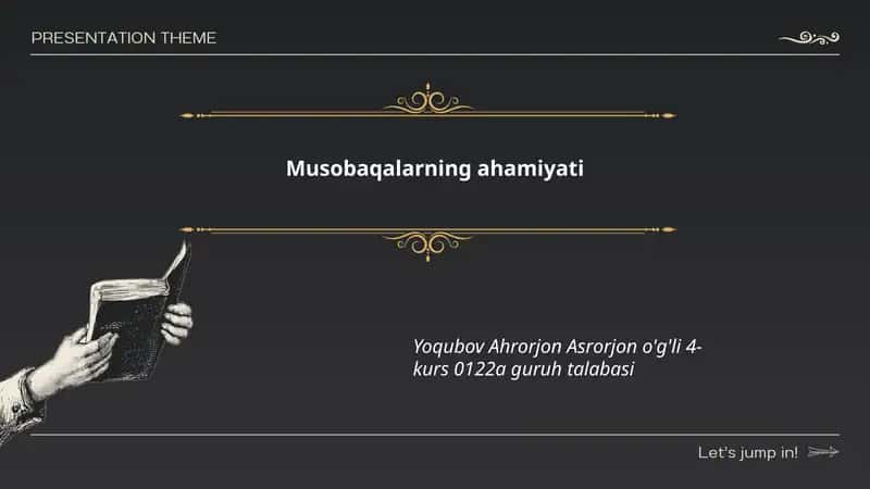 Musobaqalarning ahamiyati 1