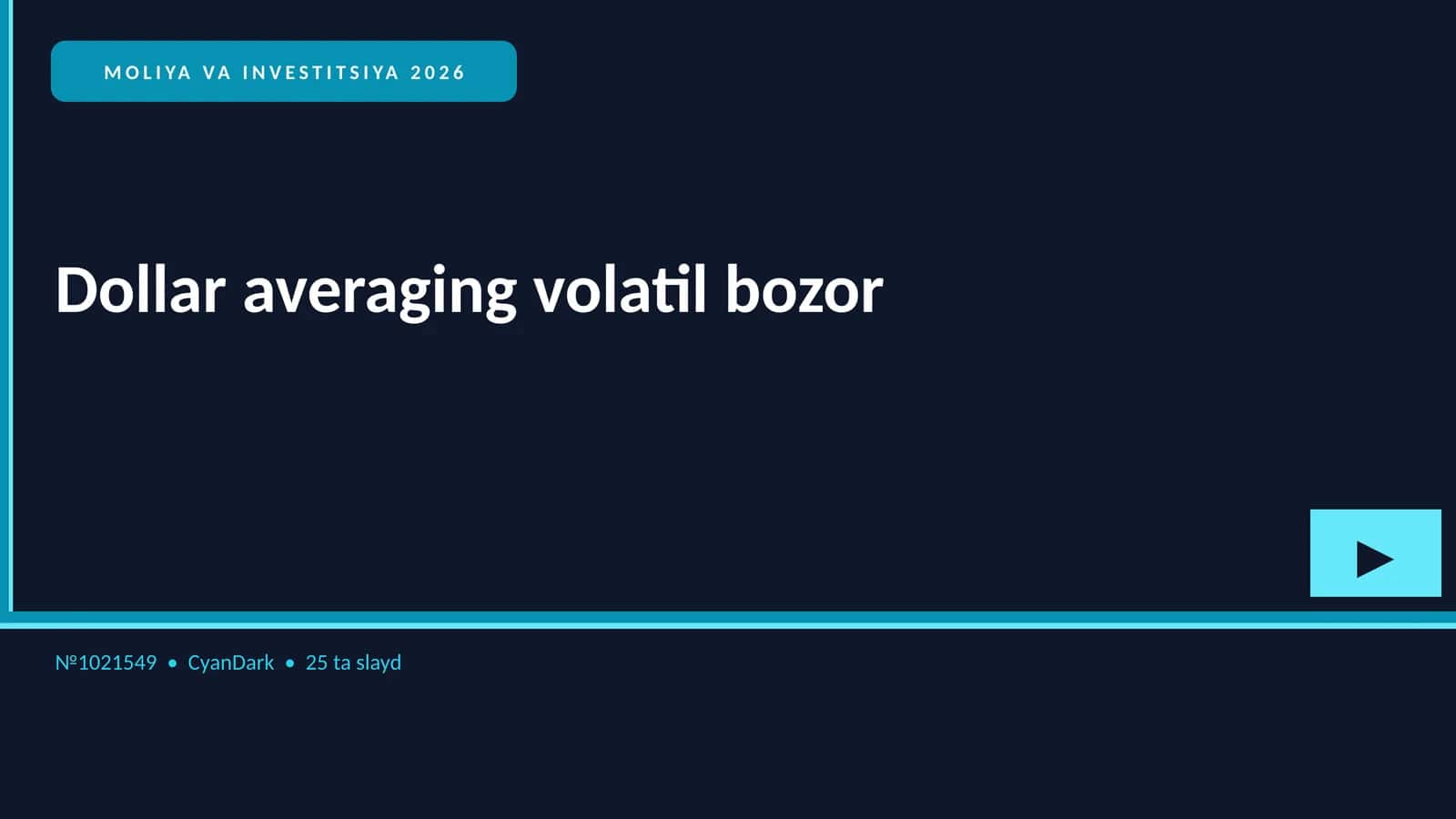 MOLIYA VA INVESTITSIYA 2026 1