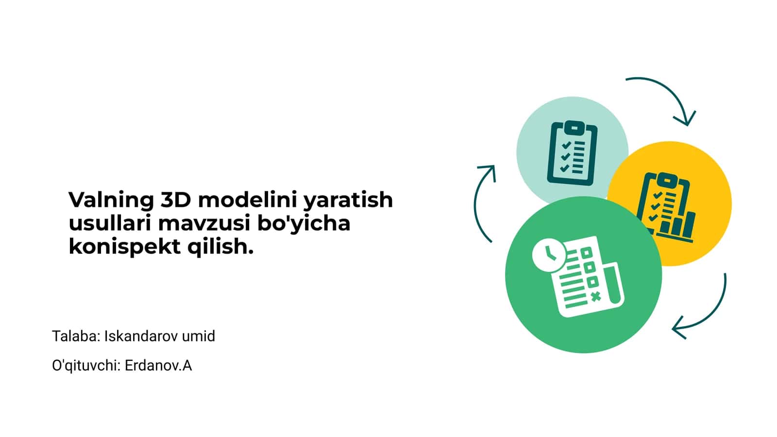 Valning 3D modelini yaratish usullari 1