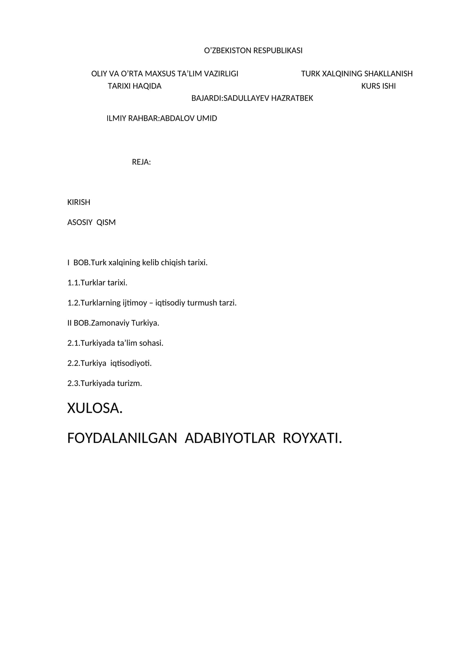 SHAKLLANISH TARIXI HAQIDA 1