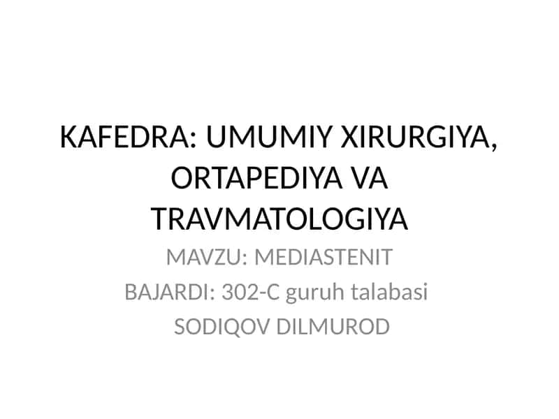 MEDIASTENIT 1