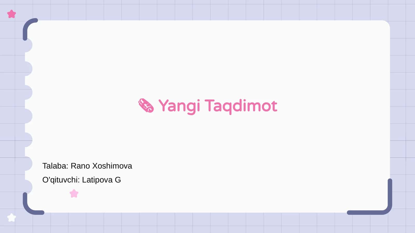 Yangi Taqdimot 1