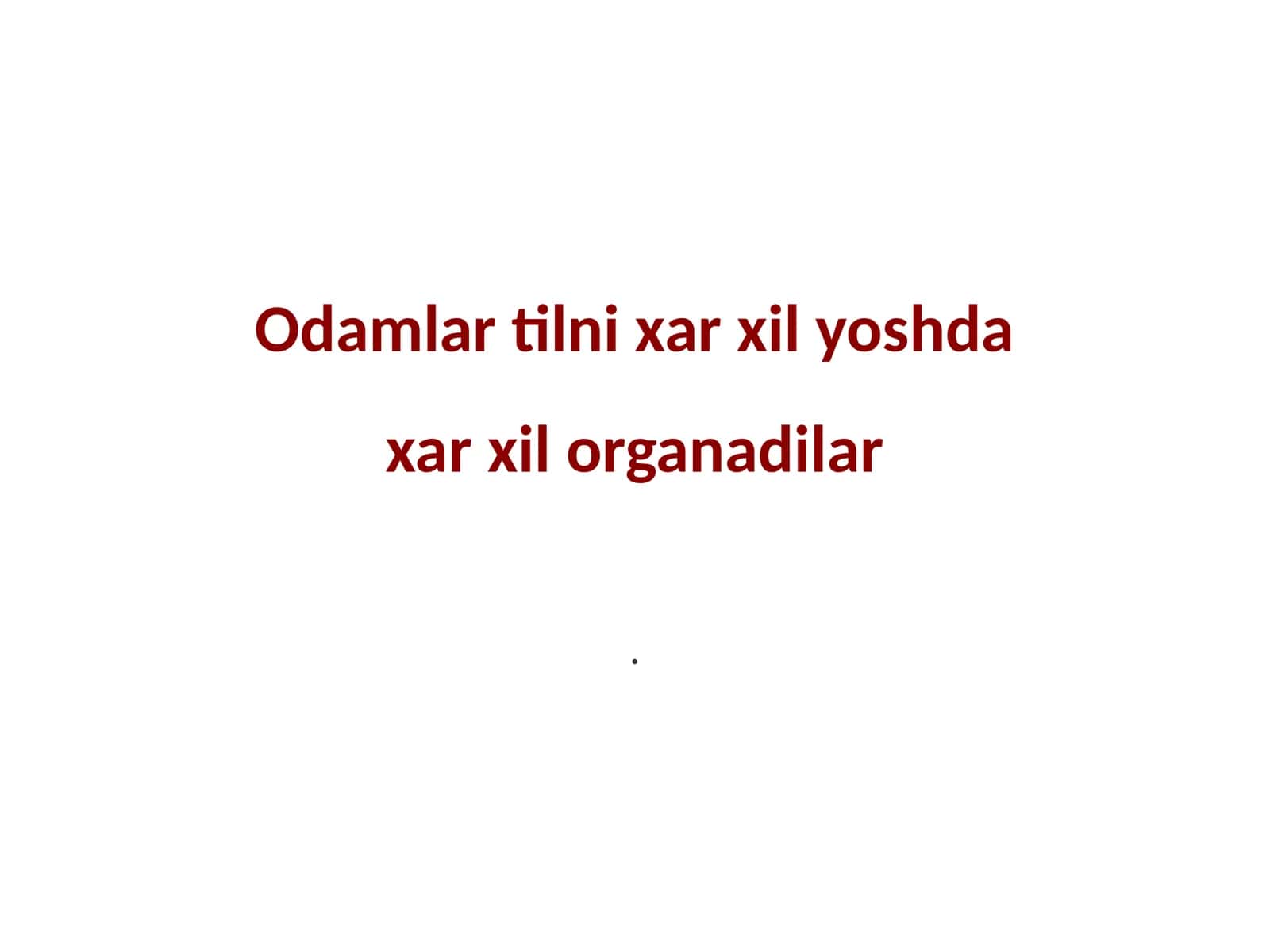 Bolalarda tilni o'rganishning bosqichlari 1