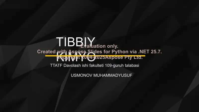 Xromatografiyaning tibbiy izlanishlardagi imkoniyatlari 1
