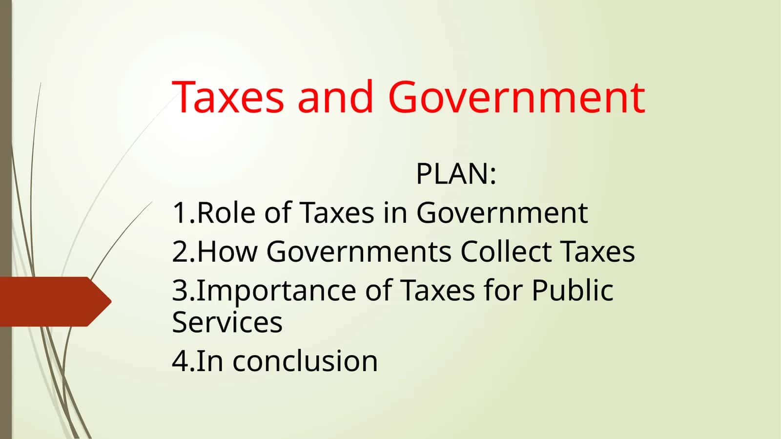 Taxes and Government 1