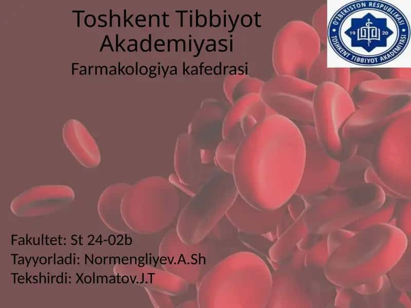 Anafilaktik shok va unidavolash 1