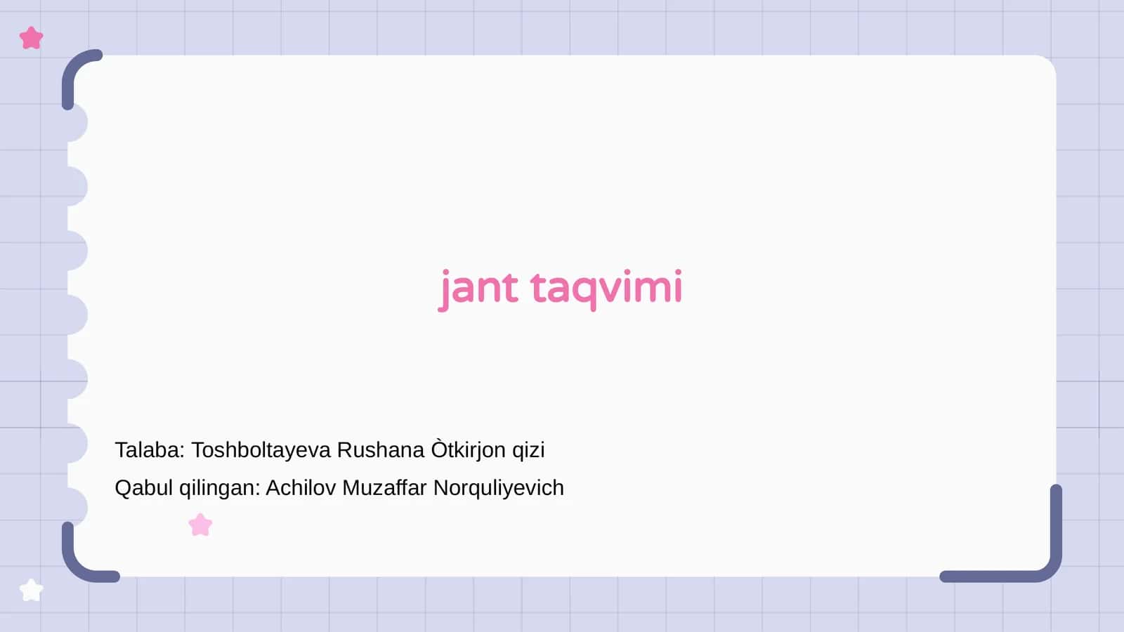 Jant taqvimi 1