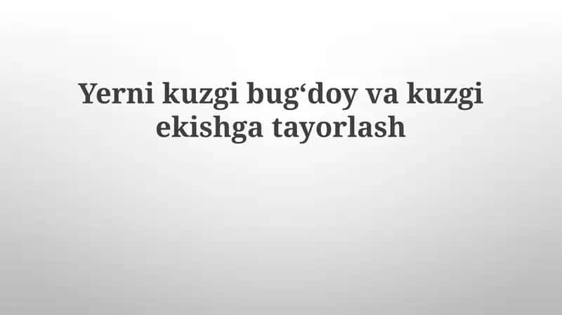 Kuzgi bug'doy navlari va mosligi 1