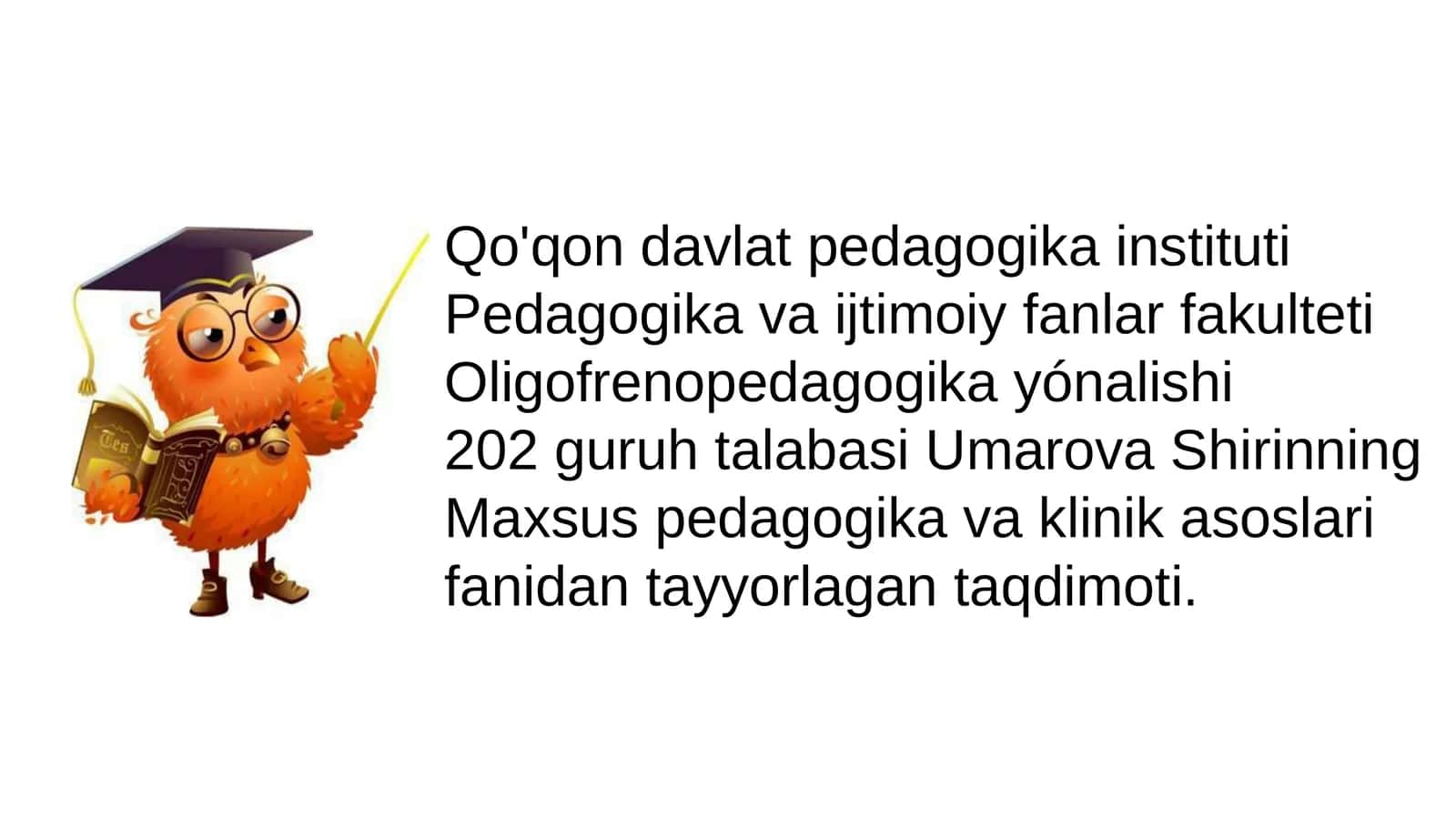 Maxsus pedagogikava klinikasoslari 1