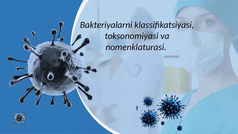 Bakteriyalarni klassifikatsiyasi, toksonomiyasi va nomenklaturasi 1