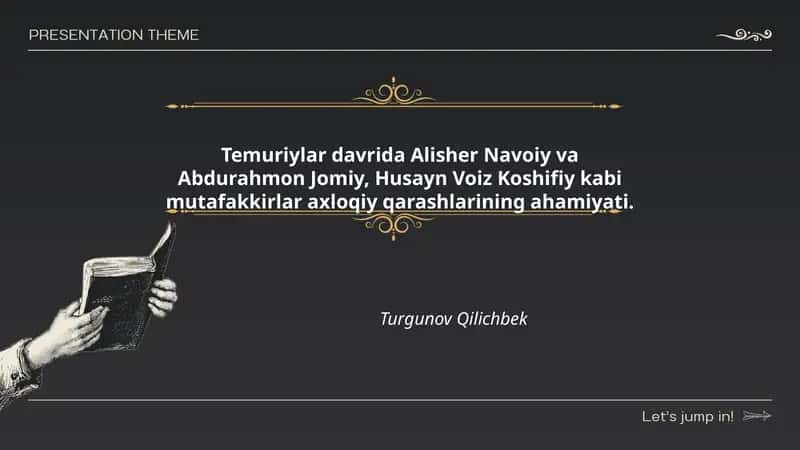 Temuriylar davrida Alisher Navoiy va Abdurahmon Jomiy 1