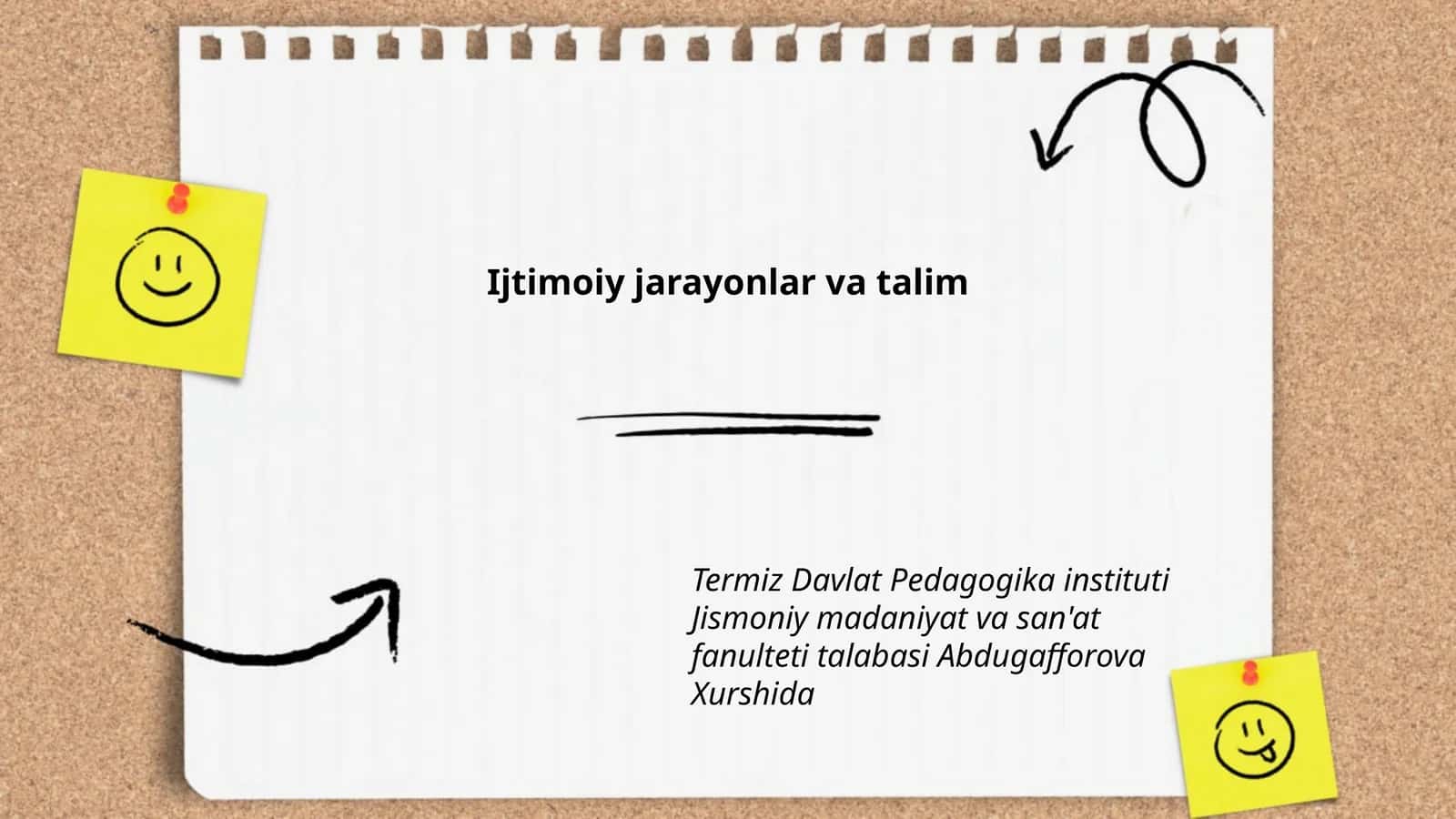 Ijtimoiy jarayonlar va talim 1