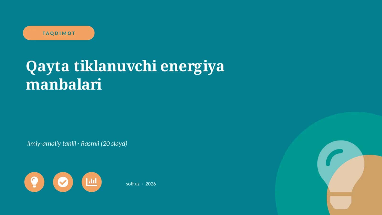 Qayta tiklanuvchi energiya manbalari 1