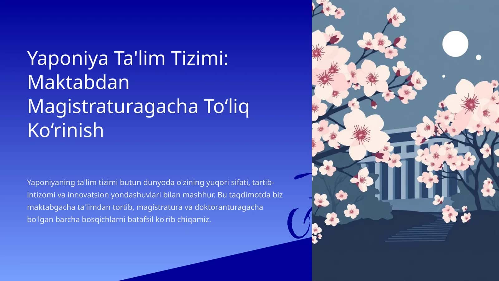 Yaponiya Ta'lim Tizimi: Maktabdan Magistraturagacha To‘liq Ko‘rinish 1