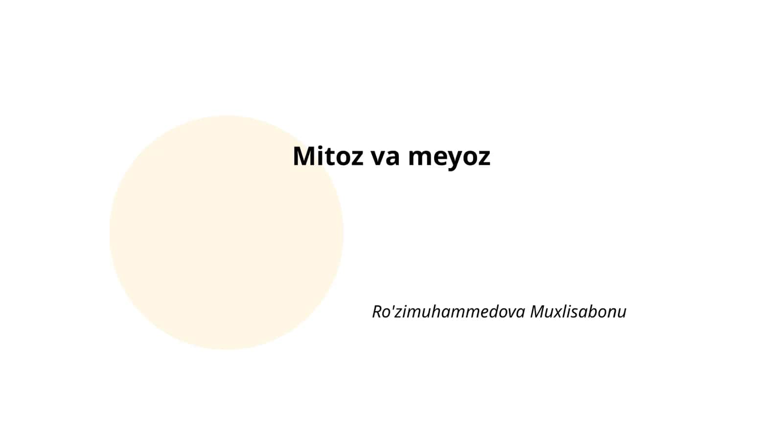 Mitoz va meyoz 1