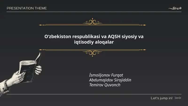 Oʻzbekiston–AQSH rasmiy diplomatik munosabatlari tarixi 1