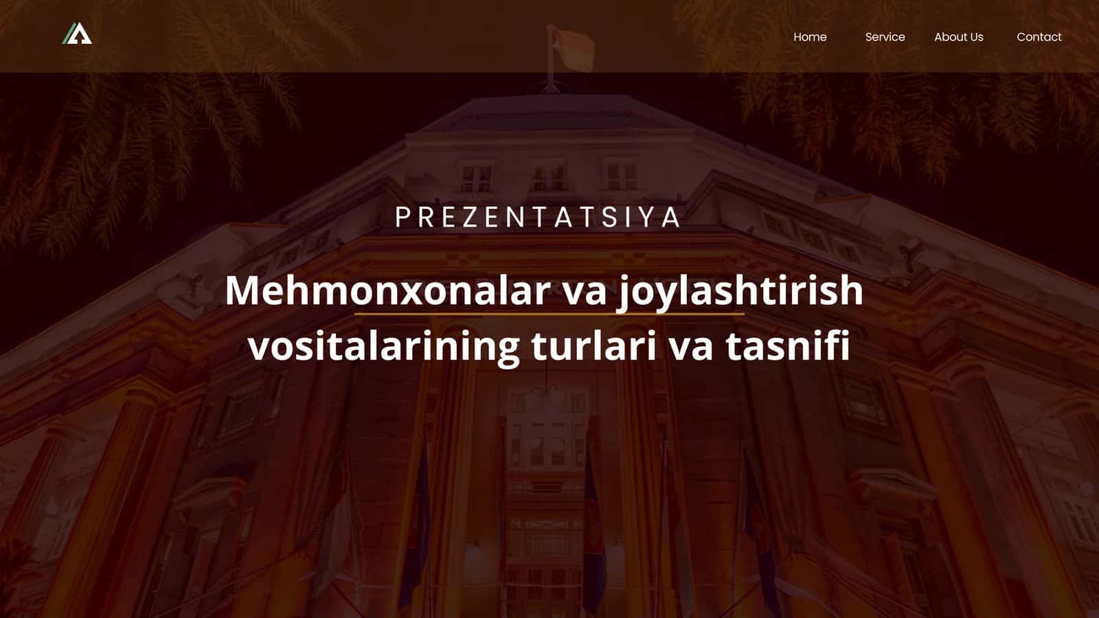 Mehmonxonalar va joylashtirish vositalarining turlari va tasnifi 1