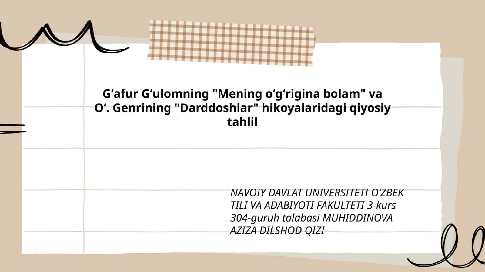 Mening oʻgʻrigina bolam 1