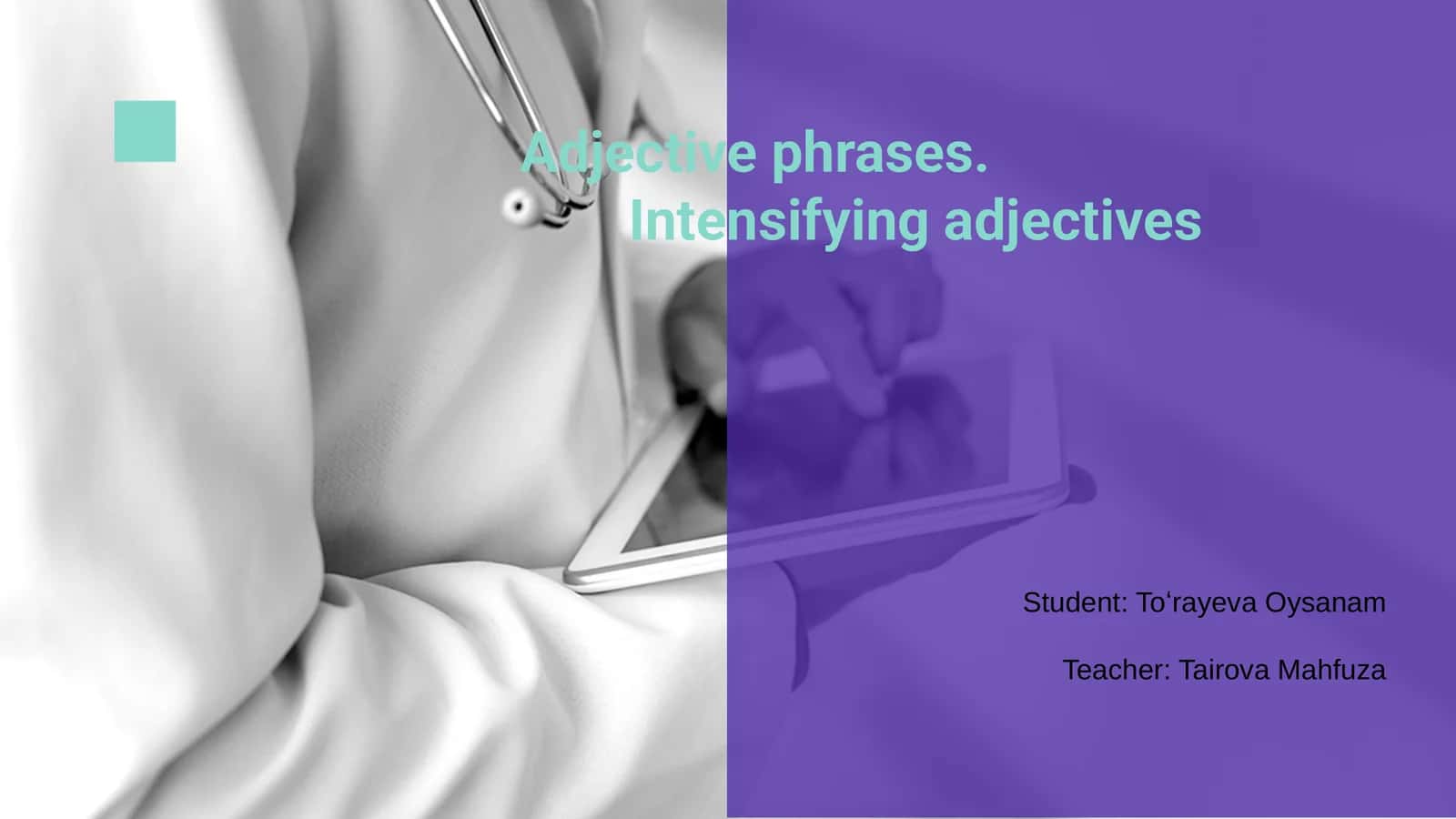 Adjective phrases 1