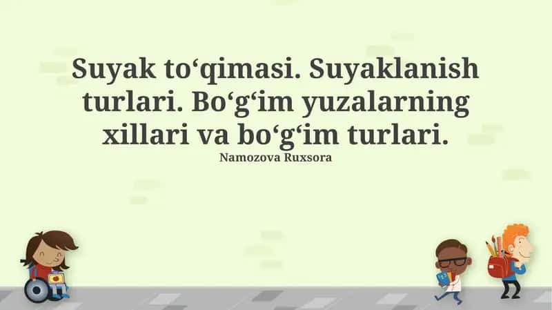 Suyak to‘qimasi 1