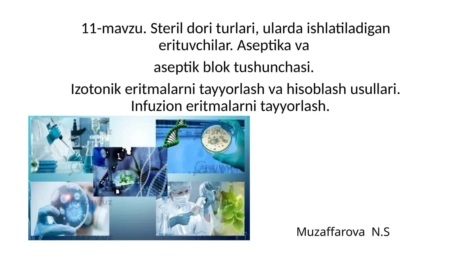 Steril doriturlari va ularni ishlatish 1