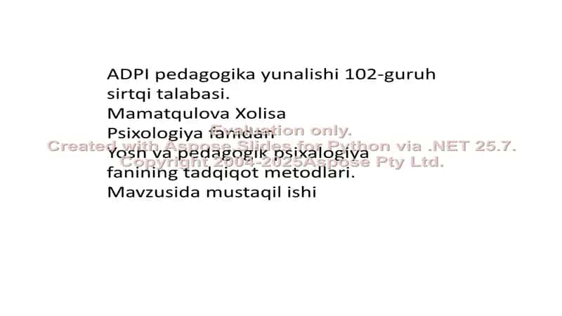 ADPI pedagogika yunalishi 102-guruh sirtqi talabasi 1