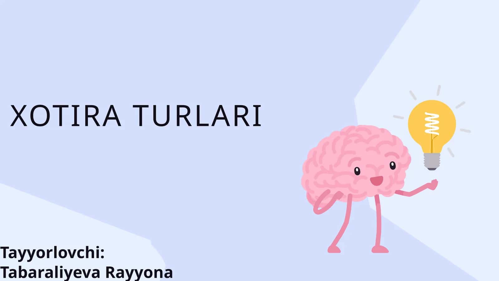 XOTIRA TURLARI 1