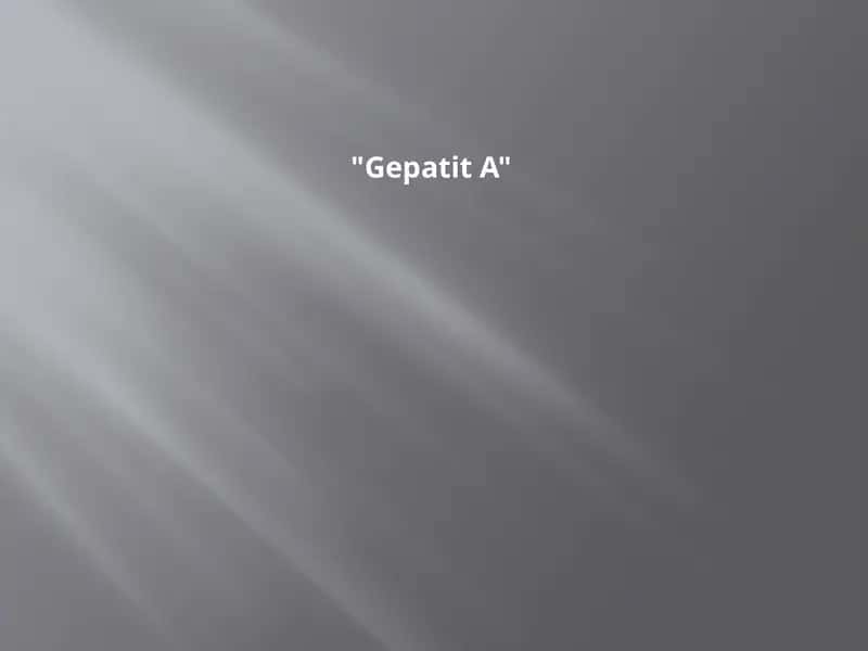 "Gepatit A" 1