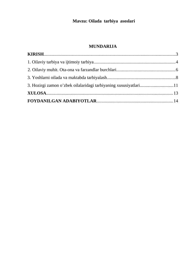 Oilada tarbiya asoslari 1