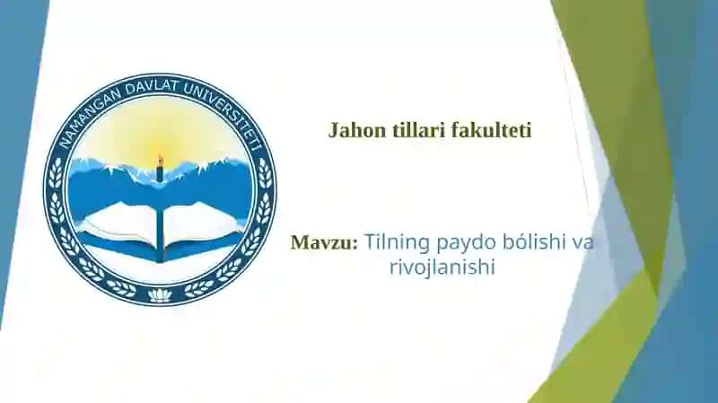 Tilning paydo bo'lishi va rivojlanishi