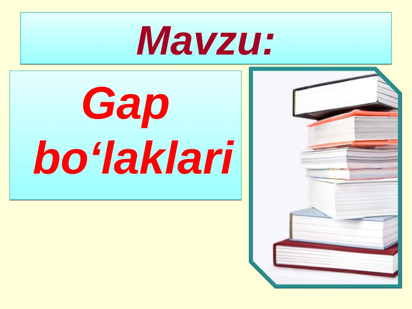 Gap bo‘laklari 1