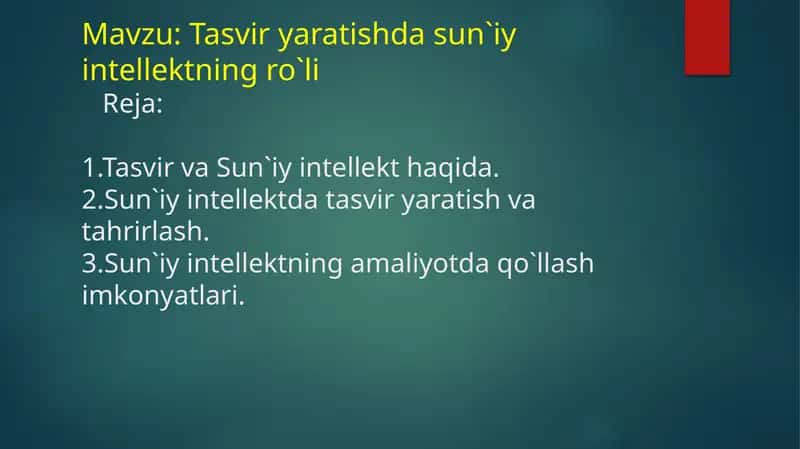 Tasvir yaratishda 1000Sun'iy intellektning ro'li 1