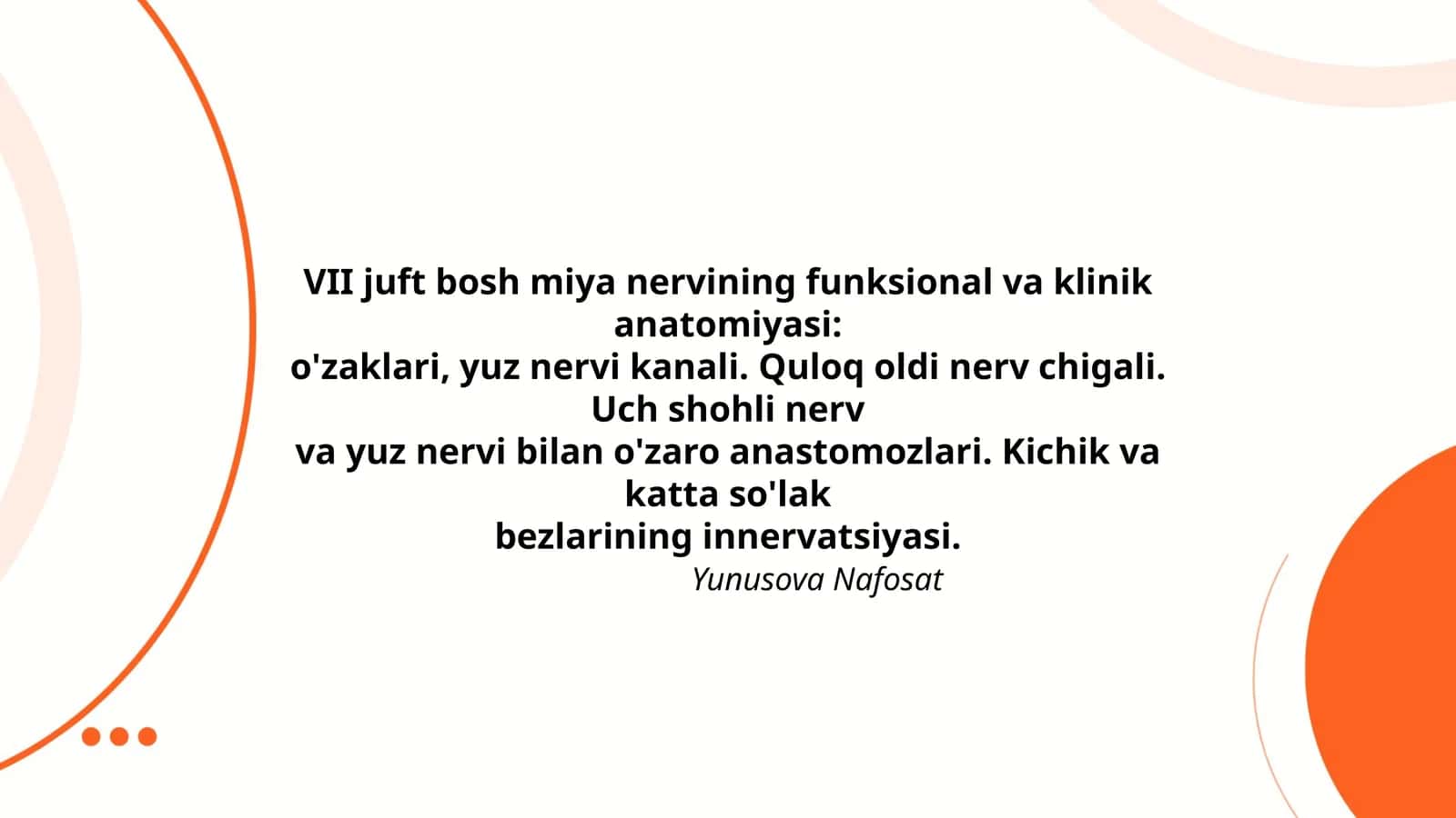VII juft bosh miya nervining funksional va klinik anatomiyasi 1