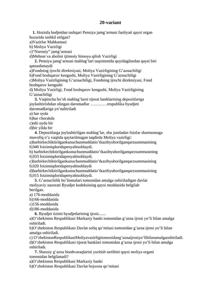 Pensiya jamg’armasi FAQs 1