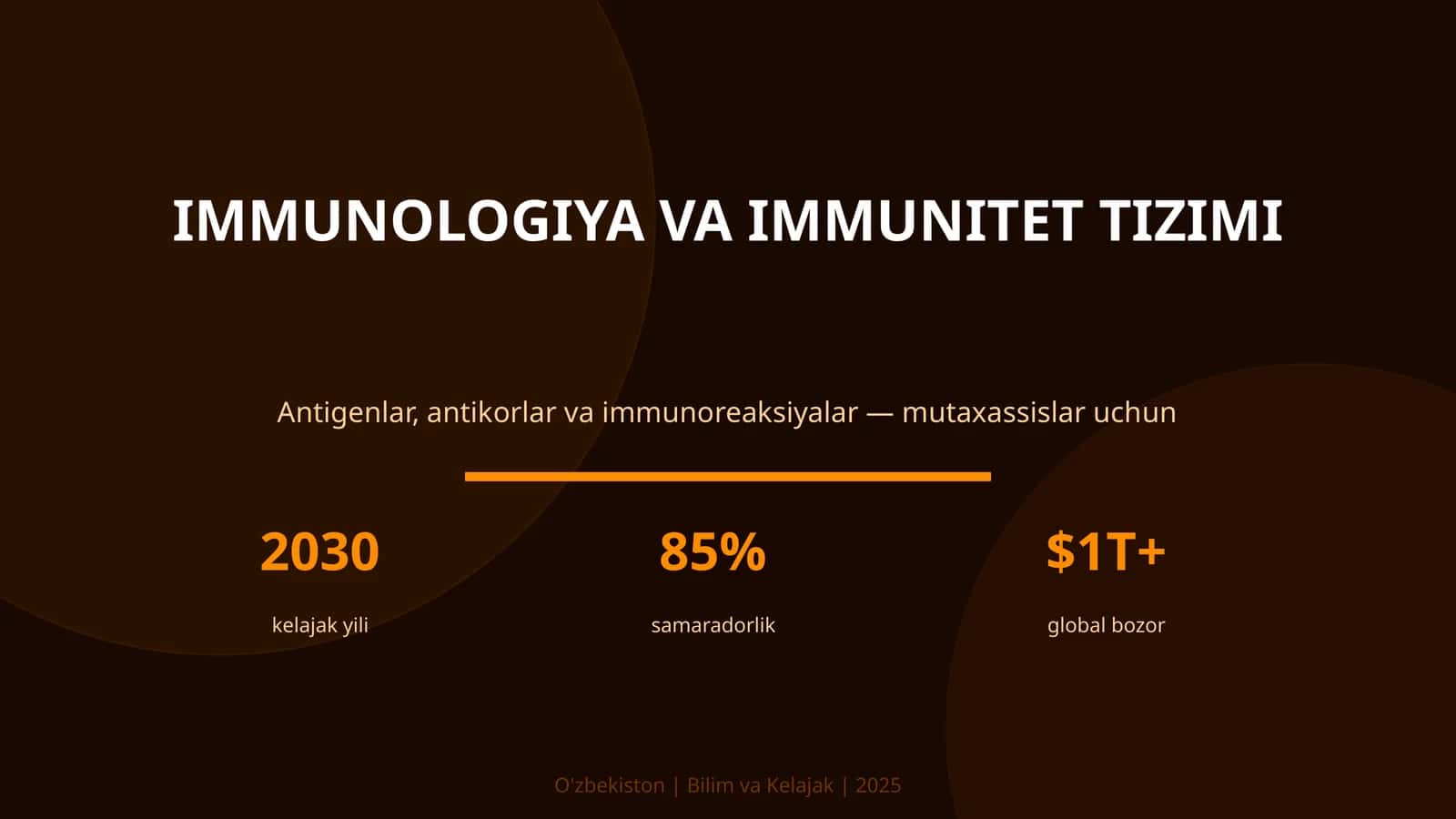 IMMUNOLOGIYA VA IMMUNITET TIZIMI 1